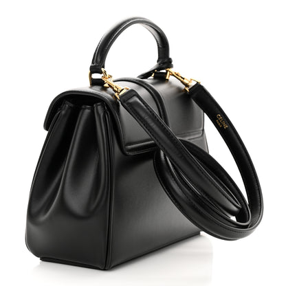 Celine Satinated Calfskin Mini 16 Top Handle Bag Black 3 of 12