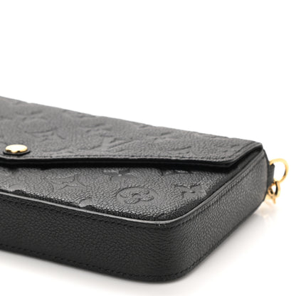 Louis Vuitton Empreinte Pochette Felicie Chain Wallet Black 8 of 8