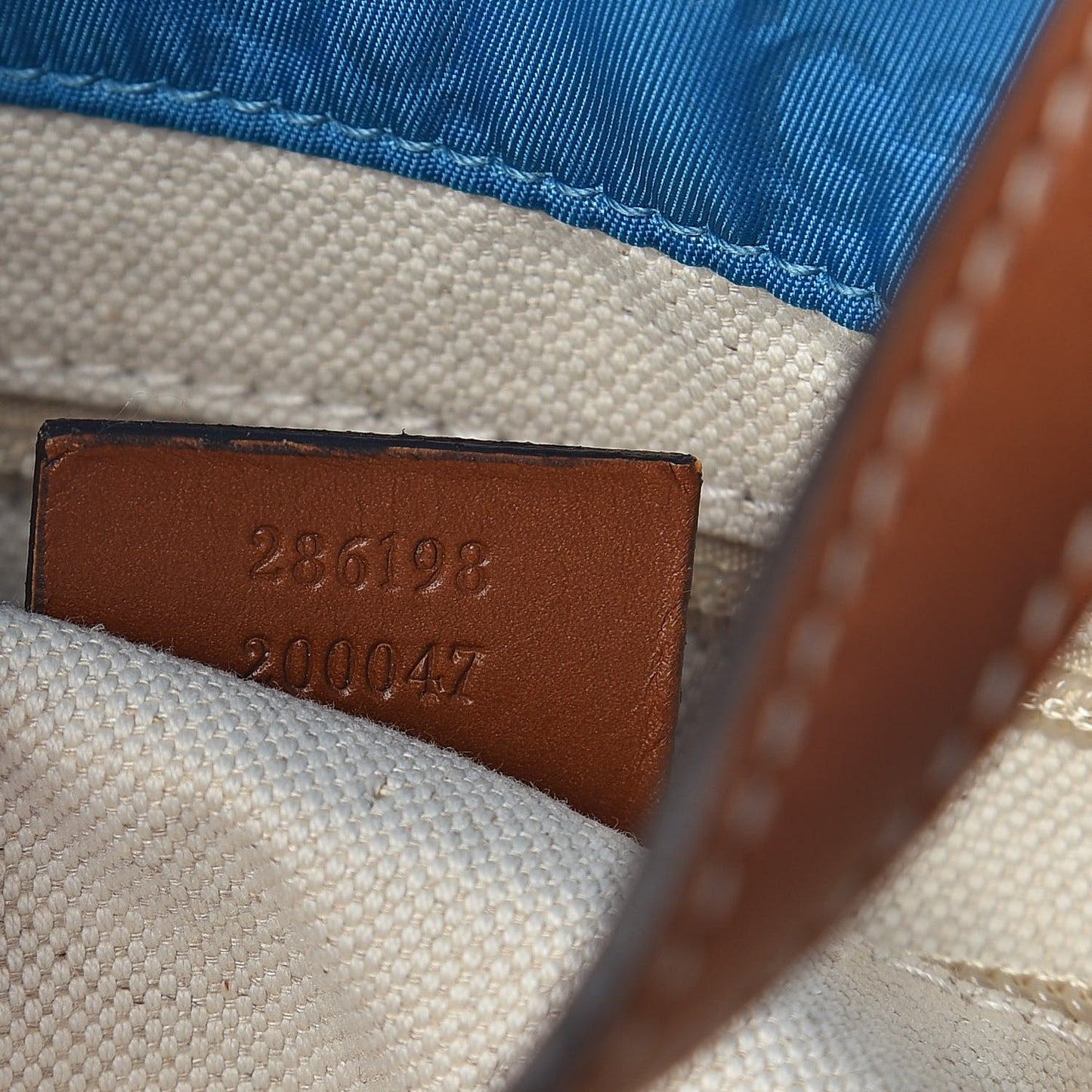 Nylon Monogram Large Tote Blue