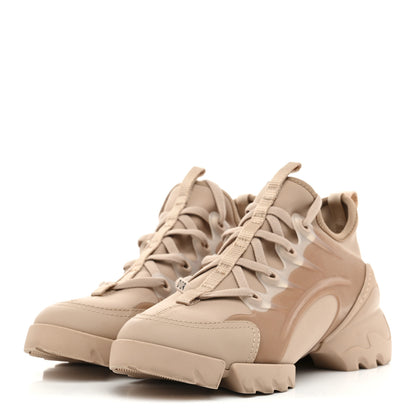 Christian Dior Neoprene Rubber Womens D-Connect Sneakers 36 Nude 3 of 9