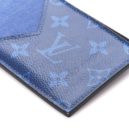 Louis Vuitton Monogram Taiga Coin Card Holder Cobalt 9 of 9