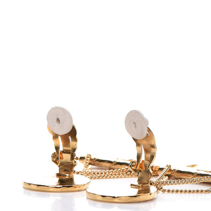 Chanel 2.55 Flap Clip On Earrings Gold 3 of 4