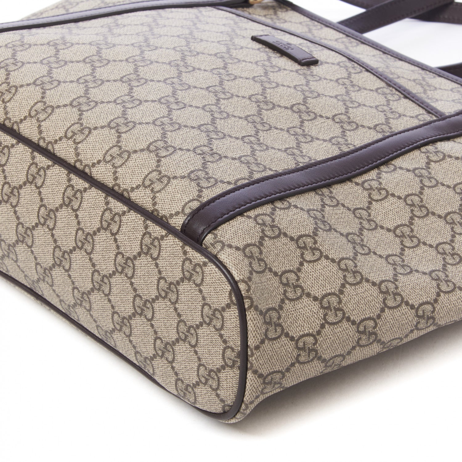 Gucci GG Supreme Monogram Medium Joy Tote Dark Brown 4 of 12