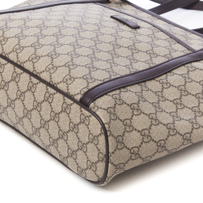 Gucci GG Supreme Monogram Medium Joy Tote Dark Brown 4 of 12