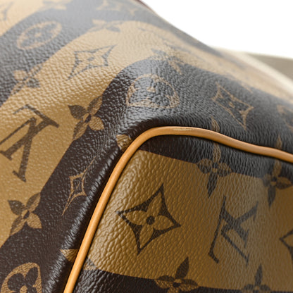 Louis Vuitton X NIGO Reverse Monogram Stripe Keepall Bandouliere 50 Brown 10 of 10