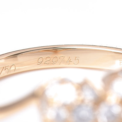 Cartier 18K Yellow Gold Diamond Heart Ring 51 5.75 6 of 6