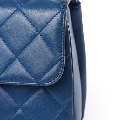 Chanel Lambskin Quilted Small Trendy CC Dual Handle Flap Bag Blue 13 of 17