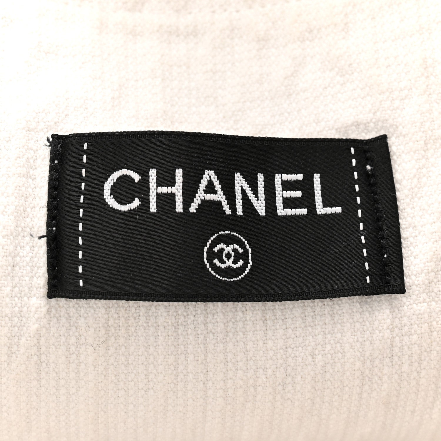 Chanel Terry Cotton CC Beach Tote Towel Set Black White 7 of 12
