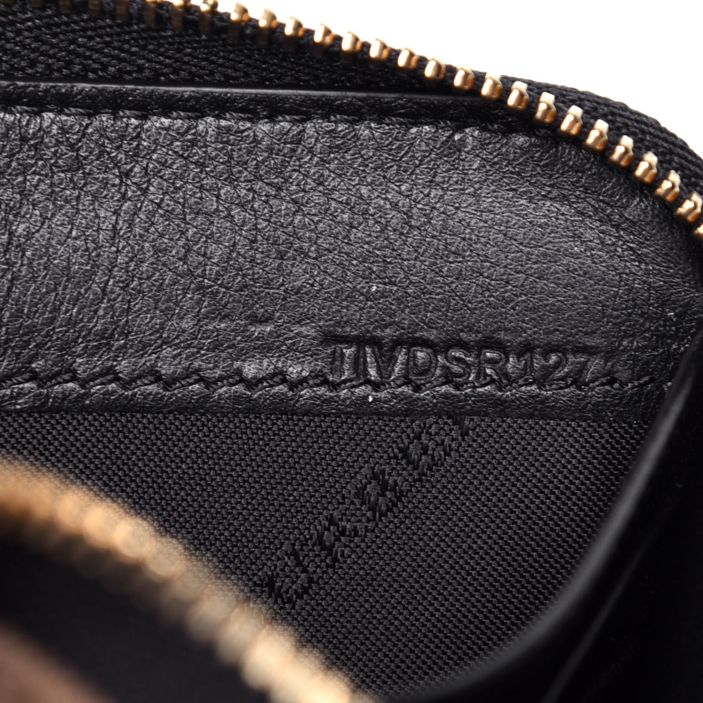 Calfskin House Check Elmore Zip Around Wallet Black