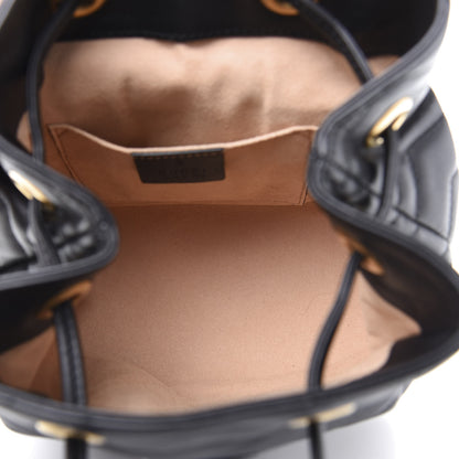 Gucci Calfskin Matelasse GG Marmont Flap Backpack Black 4 of 10