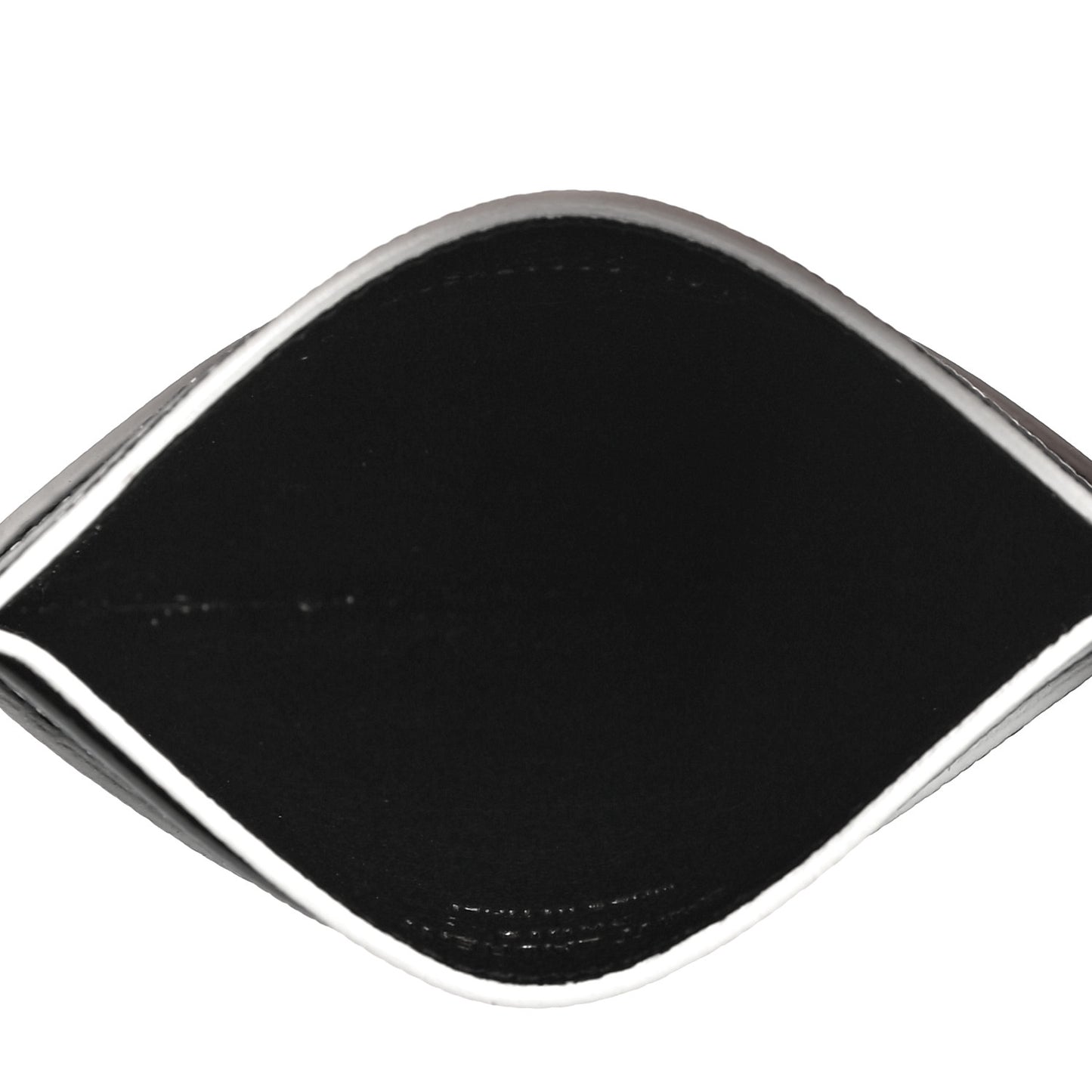 Grain De Poudre Monogram Credit Card Case Black White
