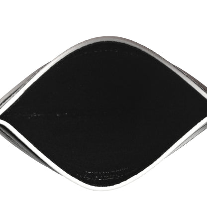 Saint Laurent Grain De Poudre Monogram Credit Card Case Black White 5 of 11