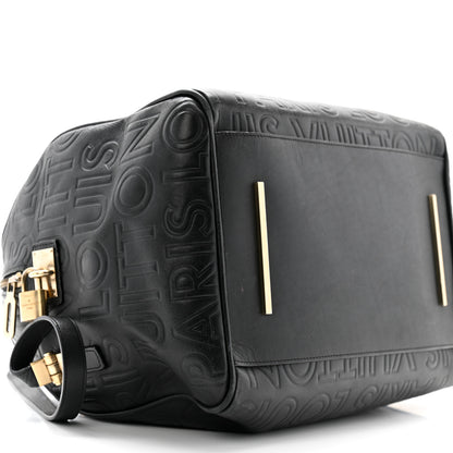 Louis Vuitton Calfskin Embossed Speedy Cube 30  Black 9 of 13