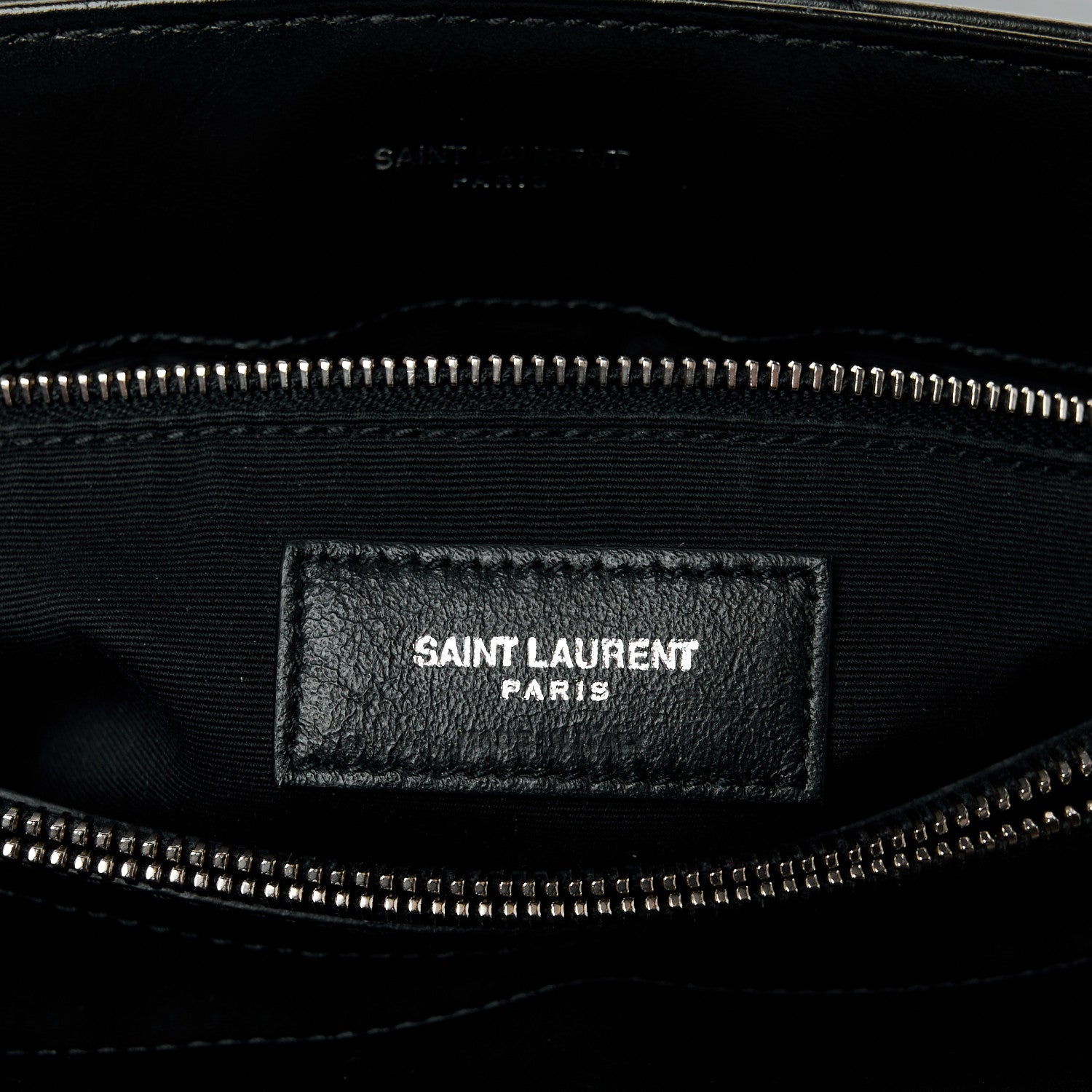 Saint Laurent Calfskin Y Quilted Monogram Medium Loulou Chain Satchel Black 7 of 11