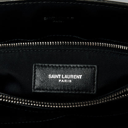 Saint Laurent Calfskin Y Quilted Monogram Medium Loulou Chain Satchel Black 7 of 11