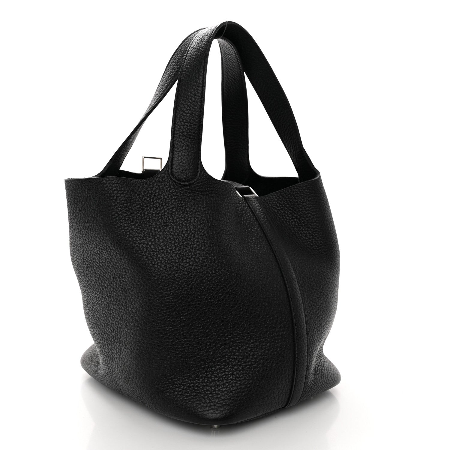 Hermes Taurillon Clemence Picotin Lock 22 MM Black 3 of 10