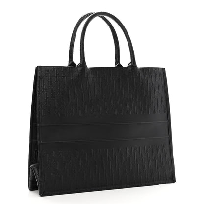 Christian Dior Oblique Calfskin Embossed Large Book Tote Black 3 of 11