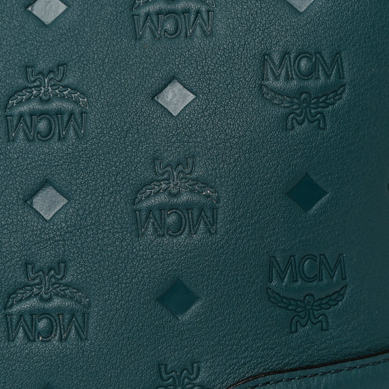 MCM Calfskin Ottomar Monogram Medium Klara Hobo Blue 12 of 12