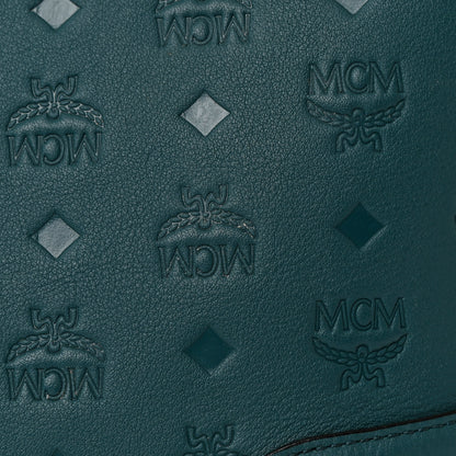 MCM Calfskin Ottomar Monogram Medium Klara Hobo Blue 12 of 12