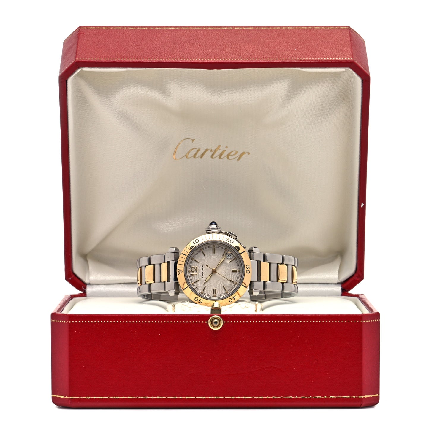Stainless Steel 18K Yellow Gold 35mm Pasha C Automatic Watch