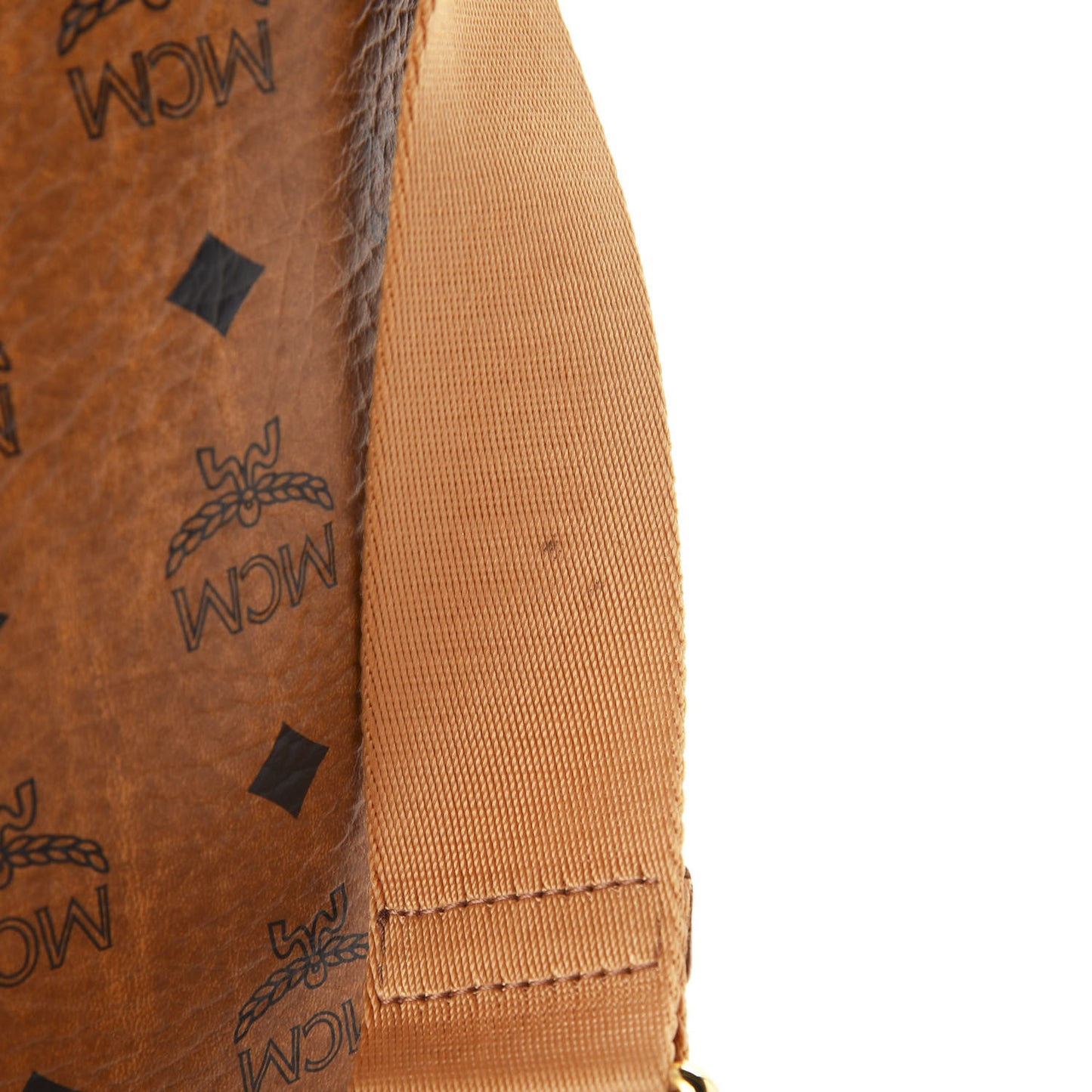 Calfskin Visetos Munich Lion Messenger Cognac