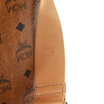 MCM Calfskin Visetos Munich Lion Messenger Cognac 8 of 10