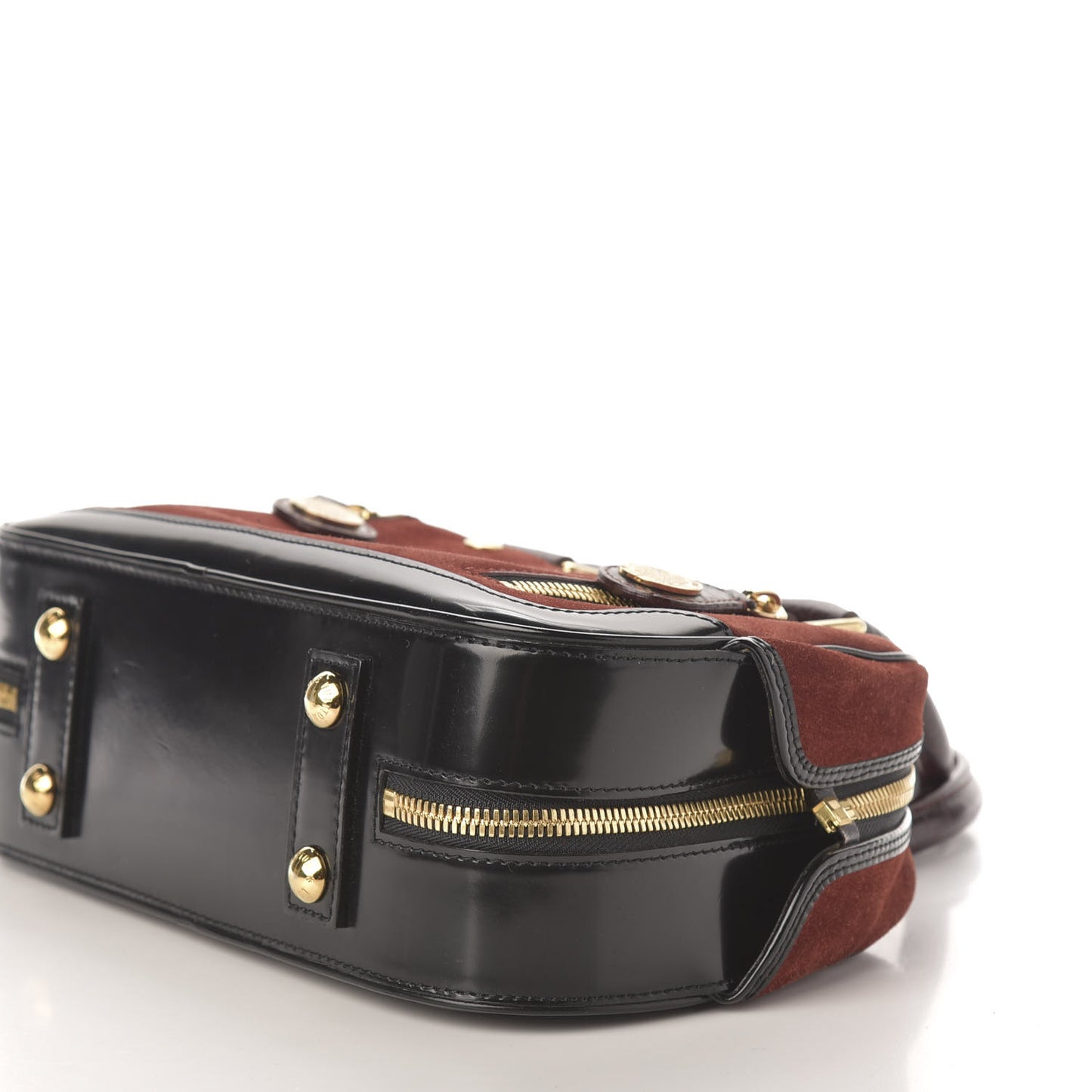 Suede Stamped Havane Bowler PM Brun