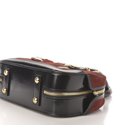 Louis Vuitton Suede Stamped Havane Bowler PM Brun 9 of 12