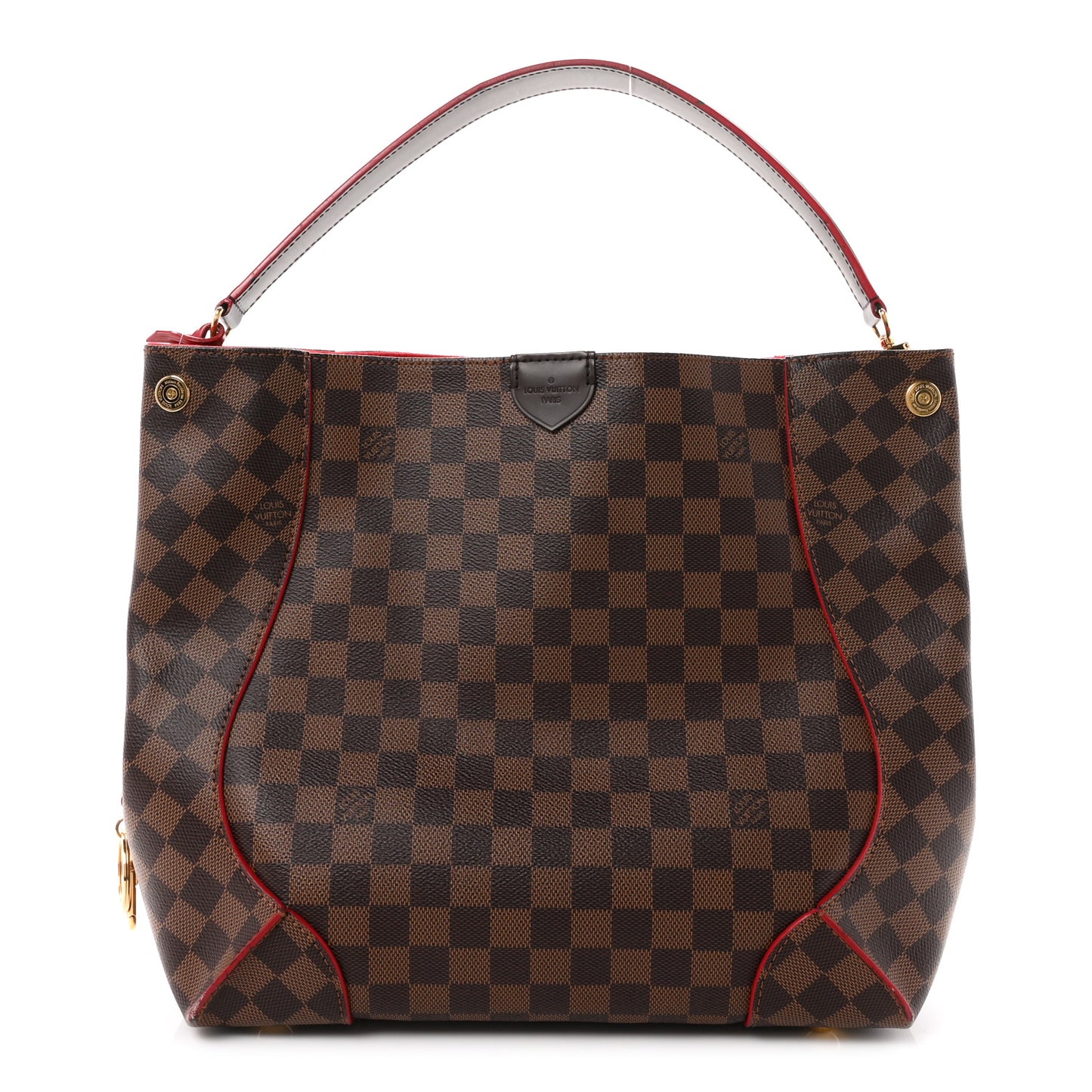 Damier Ebene Caissa Hobo Cherry