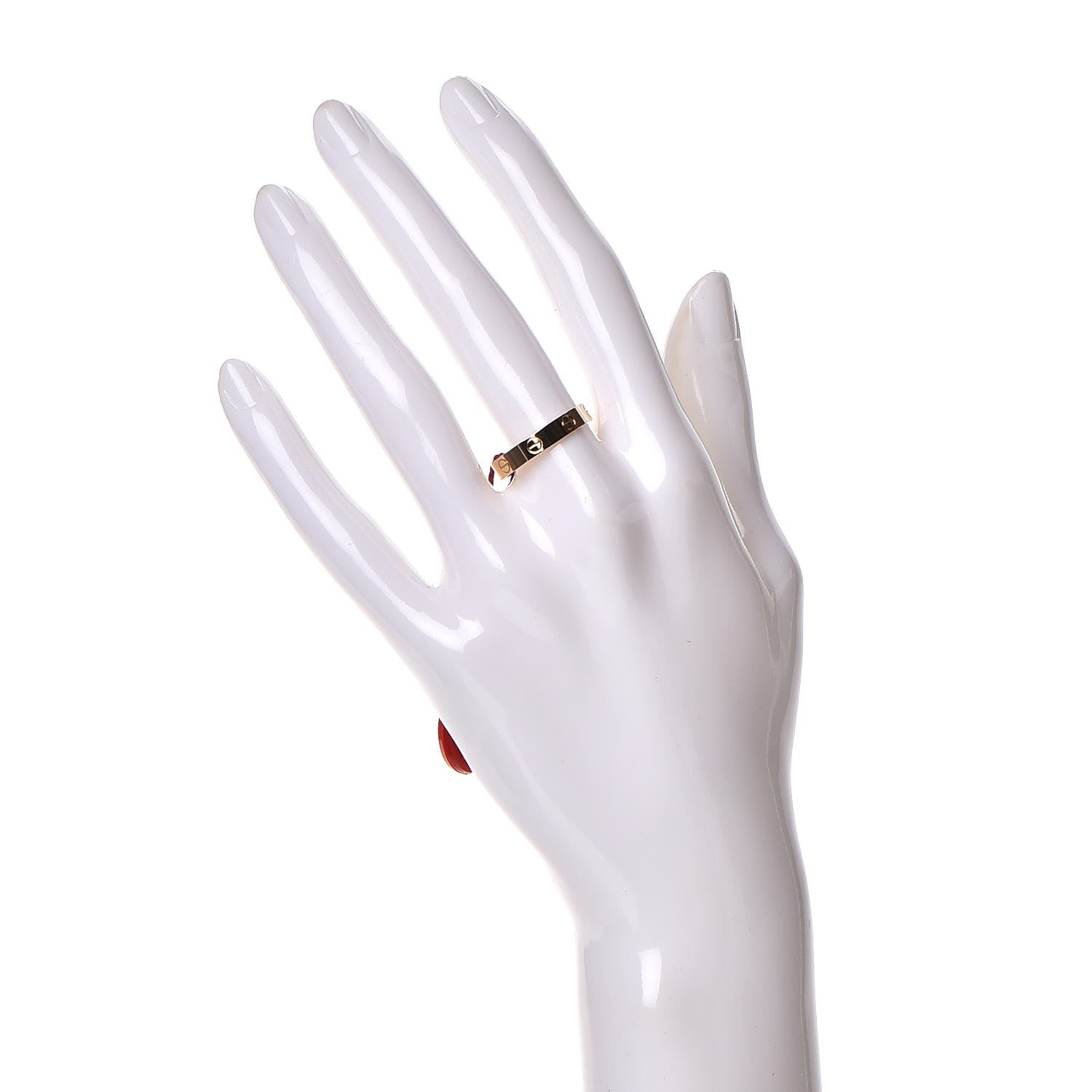 Cartier 18K Yellow Gold 3.5mm LOVE Wedding Band Ring 56 7.5 2 of 6