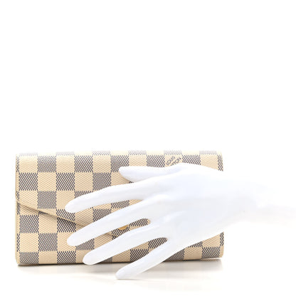 Louis Vuitton Damier Azur Sarah Wallet NM 3 of 12