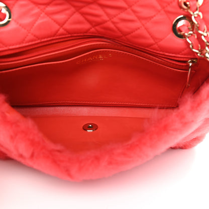 Chanel Shearling Lambskin Quilted Flap Red 5 of 11