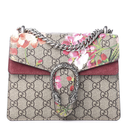 Gucci GG Supreme Monogram Blooms Mini Dionysus Shoulder Bag Beige Multicolor Dry Rose 1 of 14