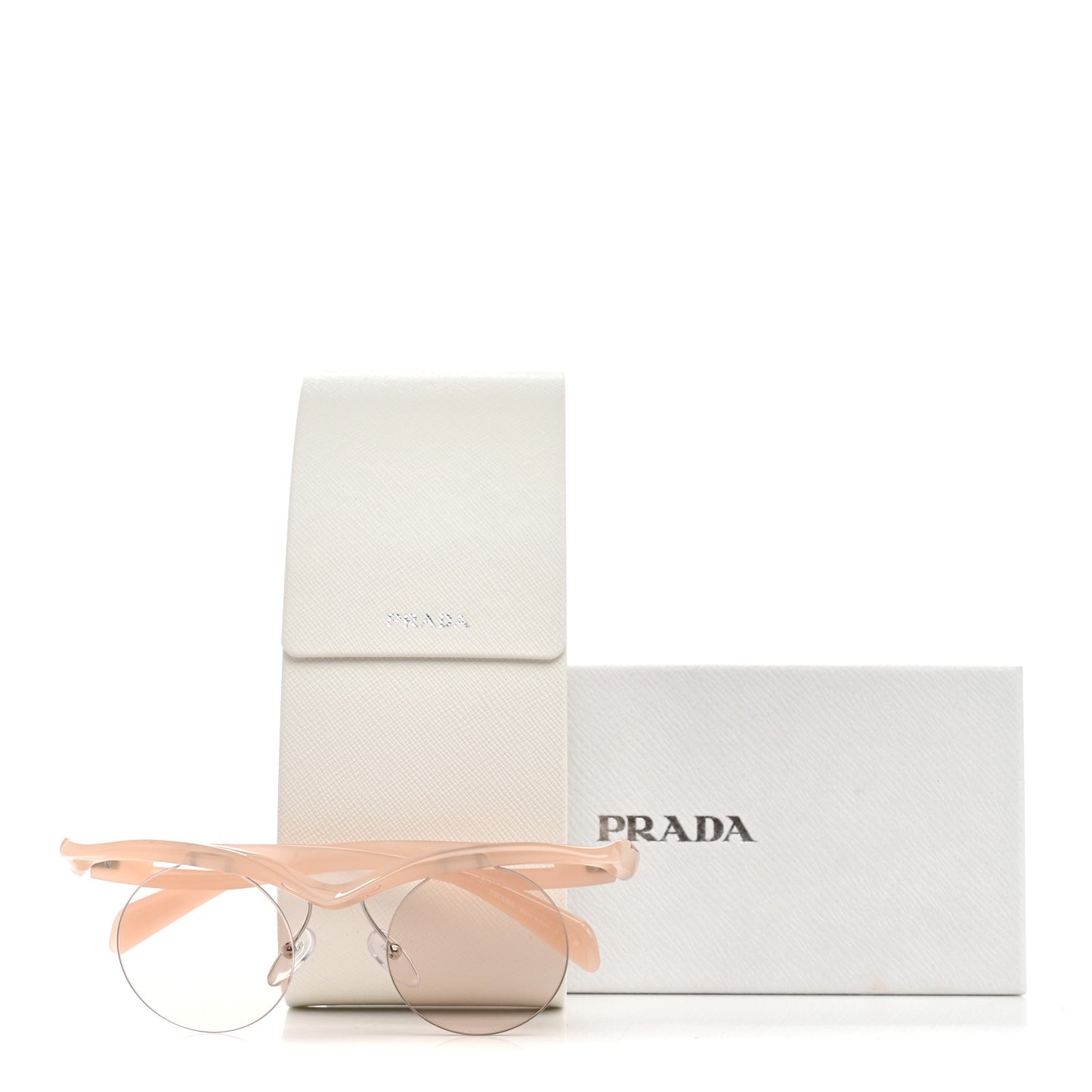 Acetate Rimless Sunglasses SPR A24 Light Pink