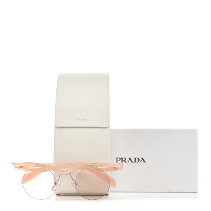 Prada Acetate Rimless Sunglasses SPR A24 Light Pink 7 of 7