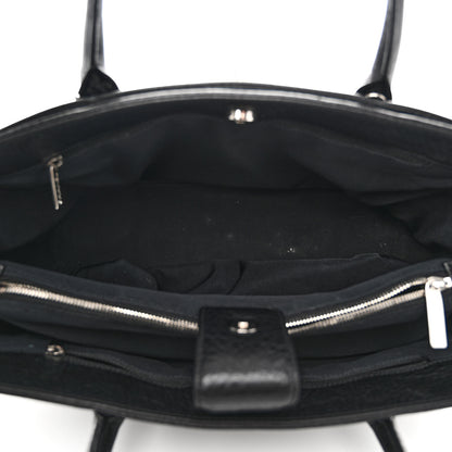 Chanel Deerskin Cerf Executive Shopper Tote Black 5 of 12