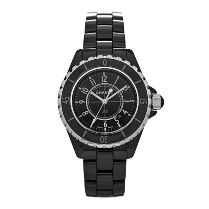 Chanel Stainless Steel Ceramic 33mm J12 Quartz Watch Black 1 of 4