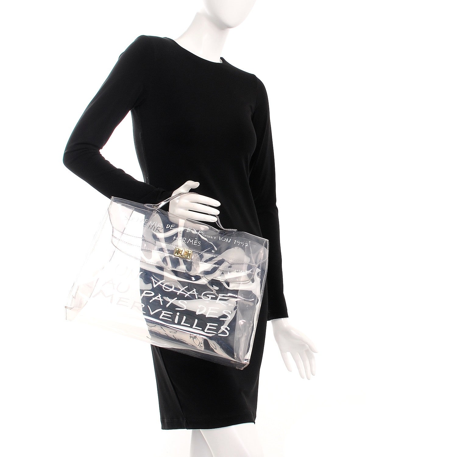 Hermes Vinyl Souvenir De L'Exposition Kelly Transparent 2 of 11