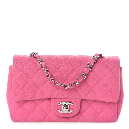 Chanel Iridescent Caviar Quilted Mini Rectangular Flap Pink 1 of 9