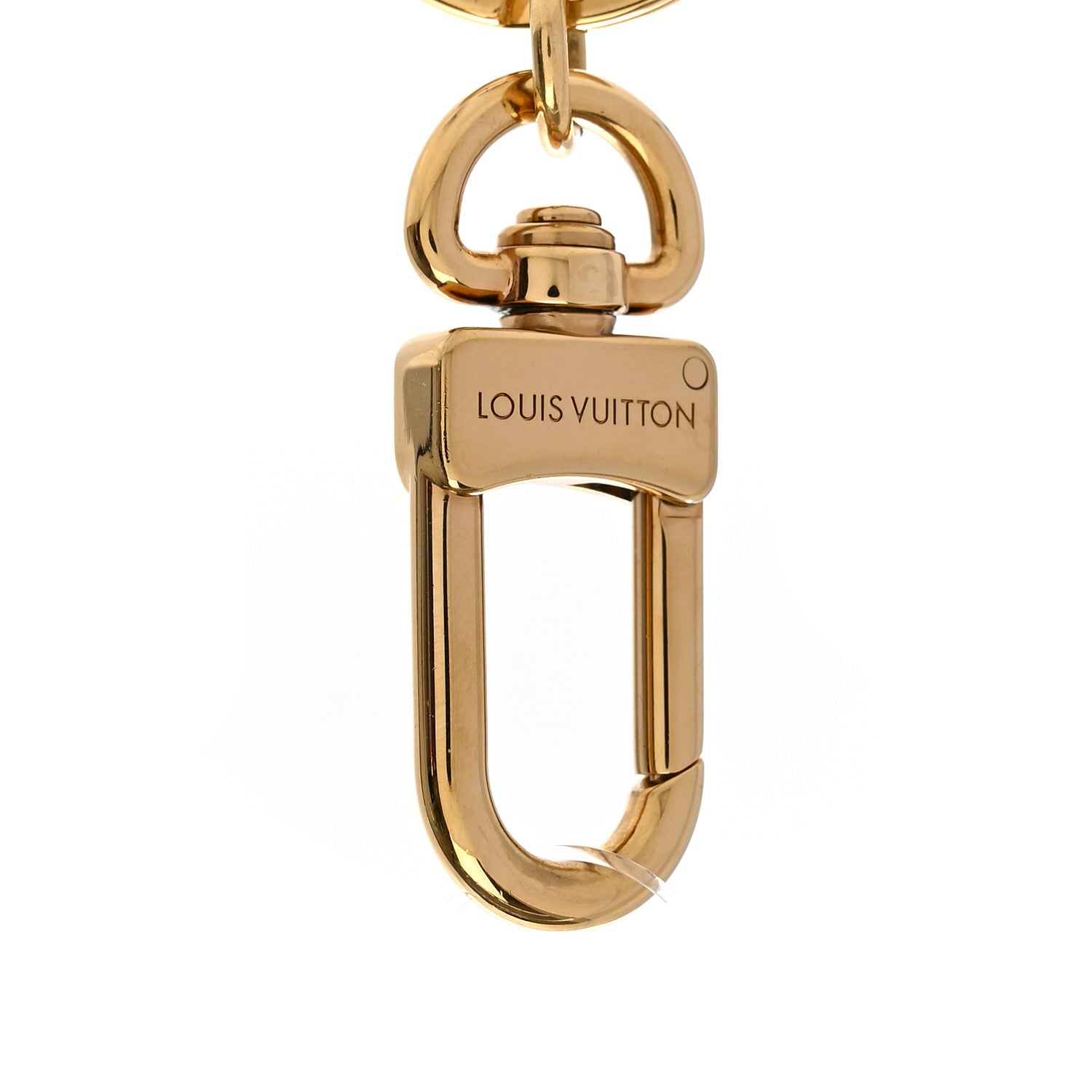 Louis Vuitton LV Facettes Bag Charm Key Holder Gold 3 of 4