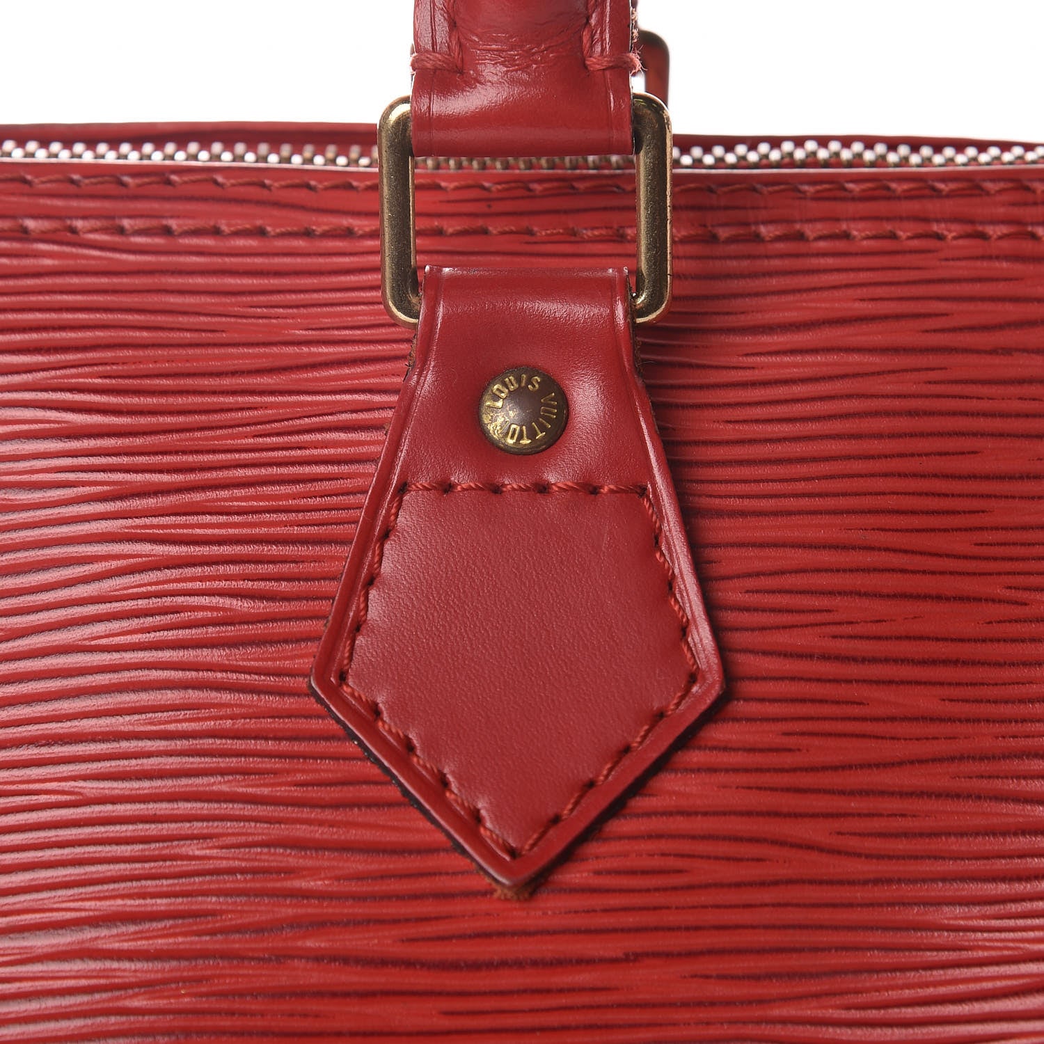 Louis Vuitton Epi Speedy 25 Castillan Red 10 of 17