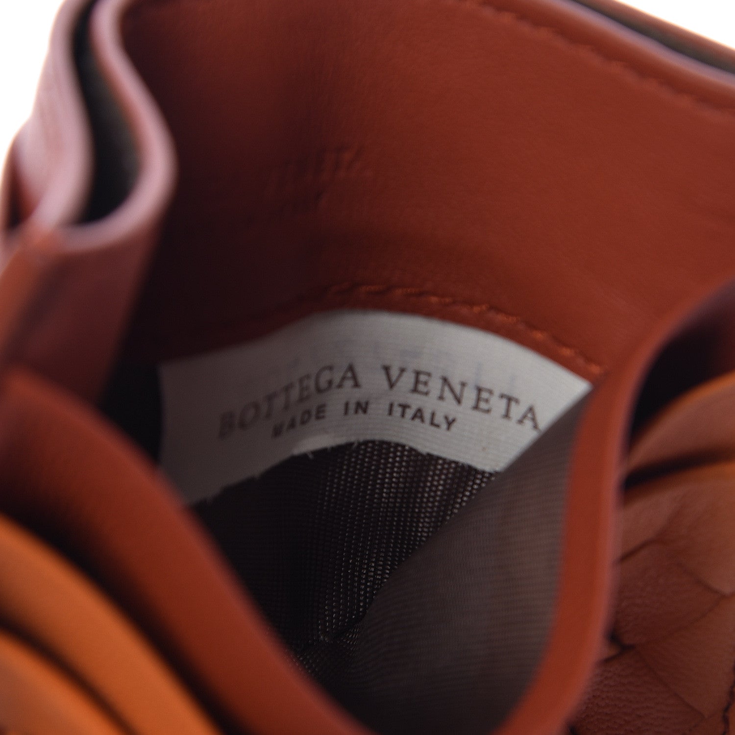 Bottega Veneta Nappa Intrecciato Two Tone Card Holder Orange 8 of 9