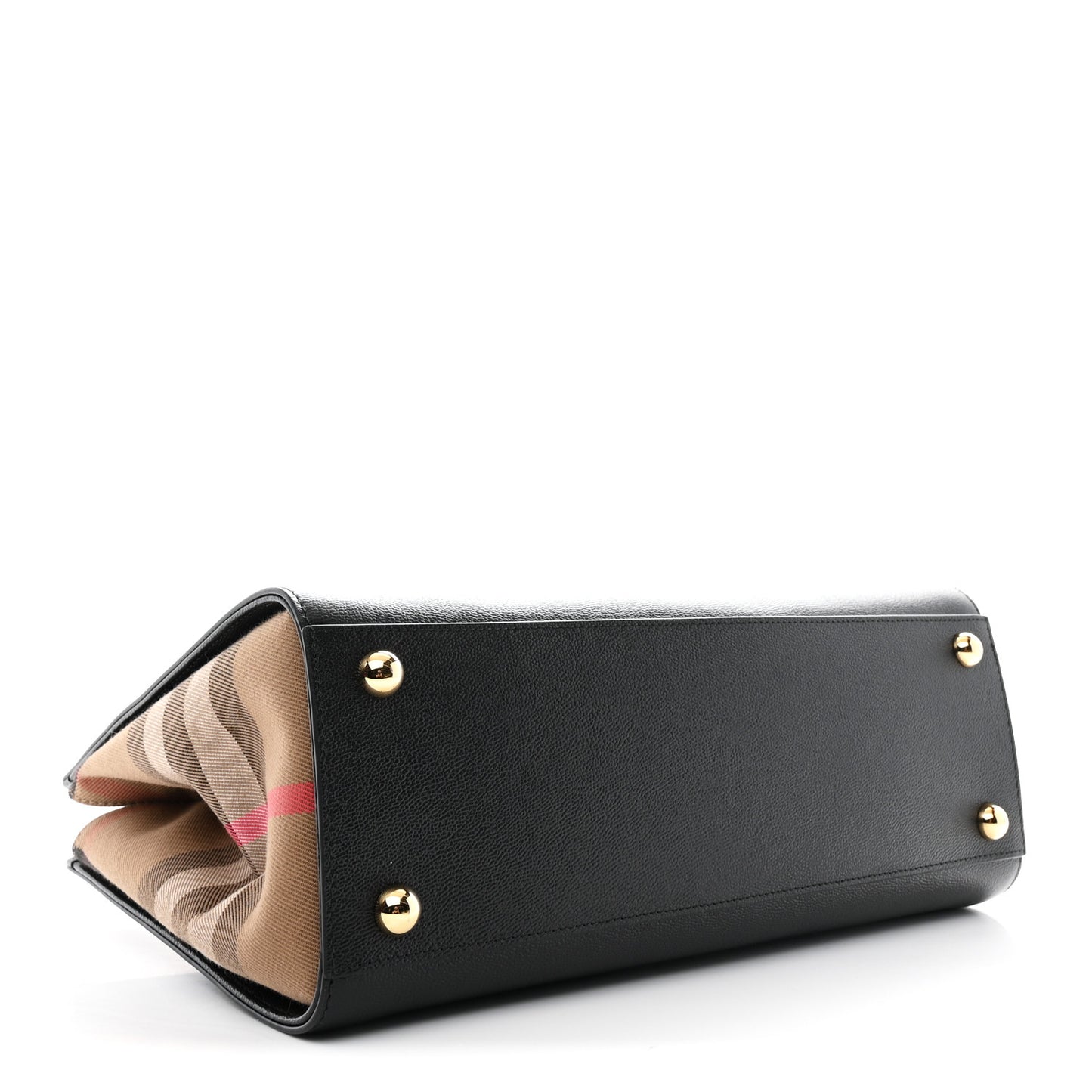 Calfskin Mega Check Small Banwell Tote Black