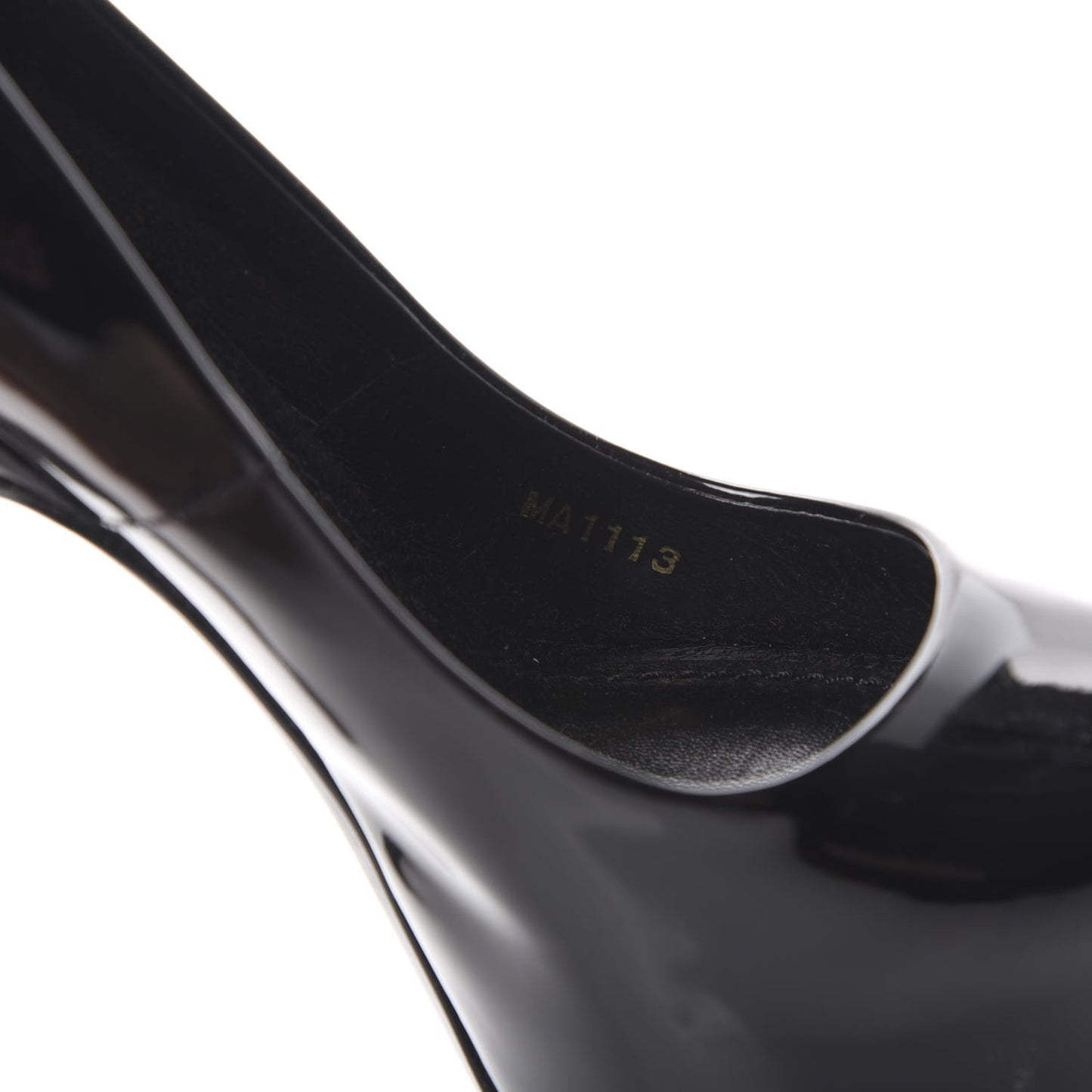 Patent Oh Really Peep Toe Pumps 35 Black