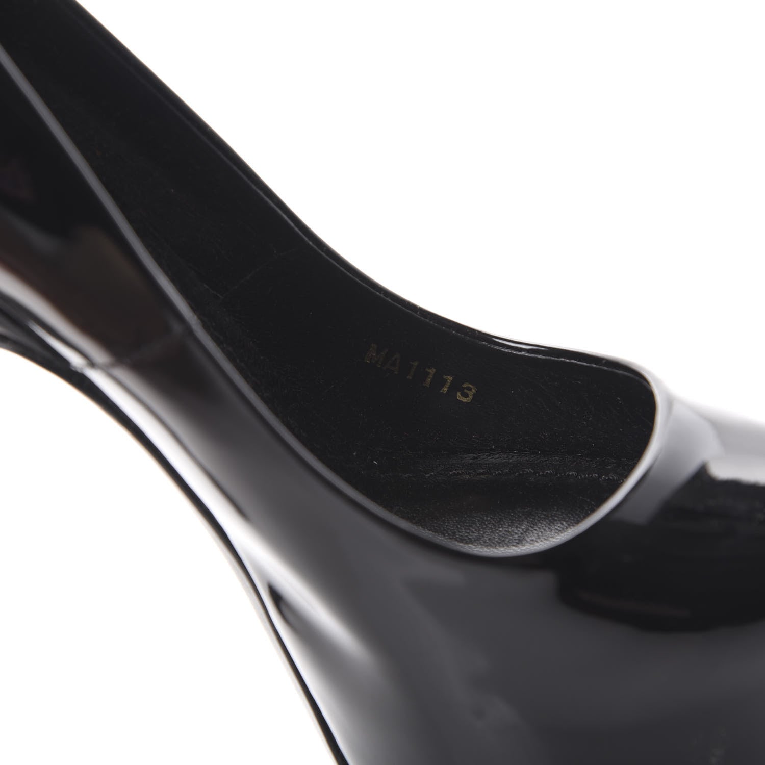Louis Vuitton Patent Oh Really Peep Toe Pumps 35 Black 9 of 11