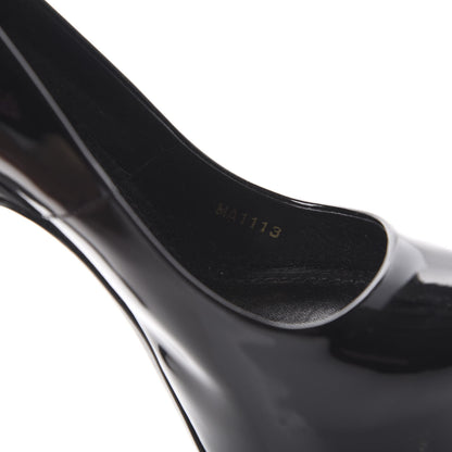Louis Vuitton Patent Oh Really Peep Toe Pumps 35 Black 9 of 11