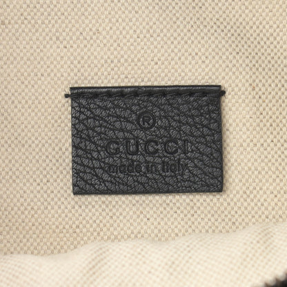 Gucci Grained Calfskin Logo Belt Bag Black 6 of 11