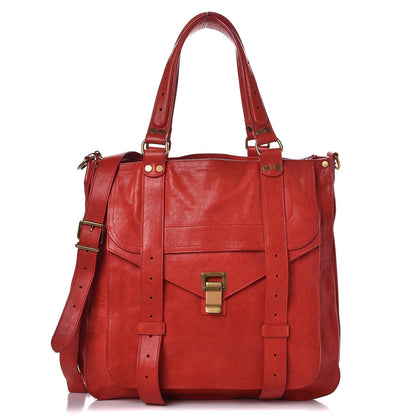 Proenza Schouler Lambskin PS1 Tote Bright Red 1 of 10