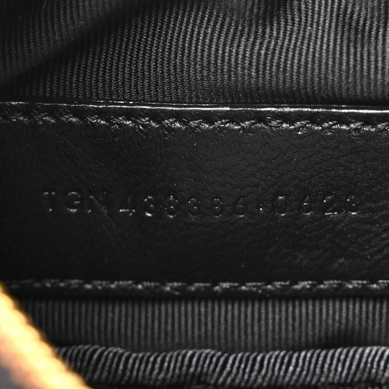 Saint Laurent Calfskin Matelasse Monogram Key Pouch Black 7 of 7