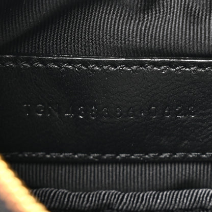 Saint Laurent Calfskin Matelasse Monogram Key Pouch Black 7 of 7